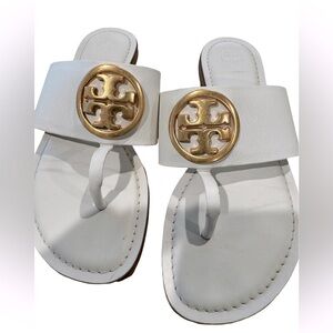 Tory Burch white sandals size 6